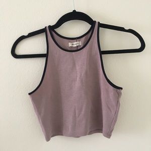 Purple crop tank